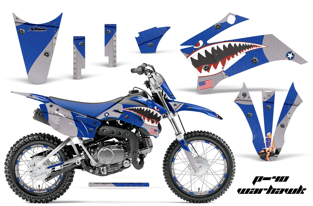 Yamaha TTR110 2011 Graphics Kit WH BL NPs